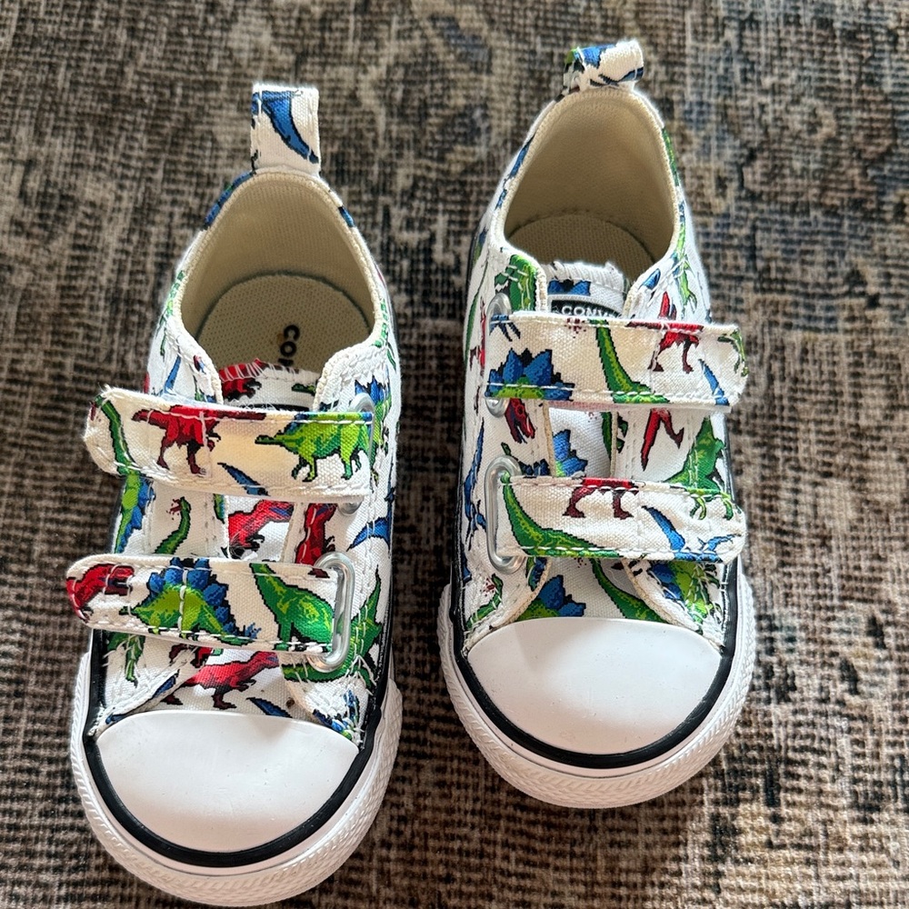 Converse Kids Sneakers with Dinosaur Print